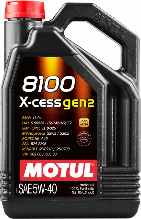 Motul 8100 X-cess GEN2 5W40 4L