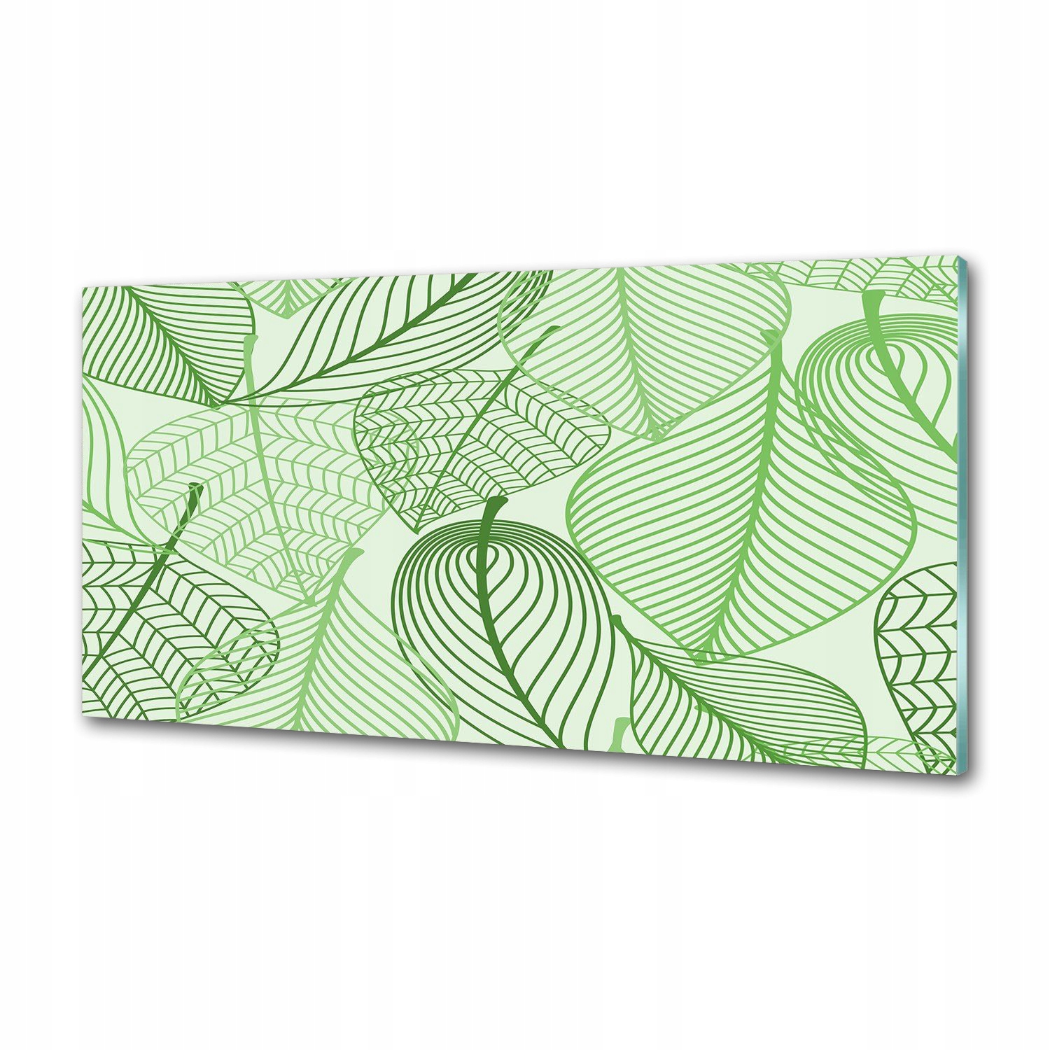 Dekoračný panel zo skla Listy vzor 120x60 cm Lepidlo