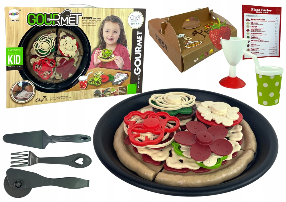 

Zestaw Pizza Dodatki Kuchnia Jedzenie Do Zabawy