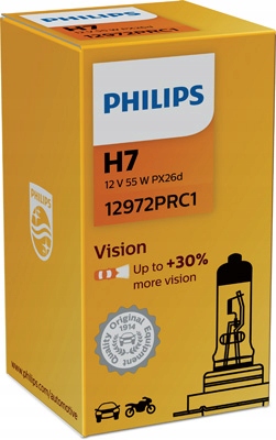 

Philips Vision H7 12V 55W +30% Światła 1SZT
