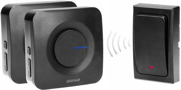 Bezdrátový Dveřní Zvonek Se 2 Přijímači Orno OR-DB-MT-165