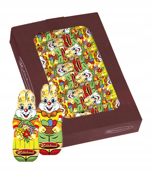 Levně Hildebrand’s Zajíc polijeme mléčnou a kakaovou polevou 32 g x 62 ks