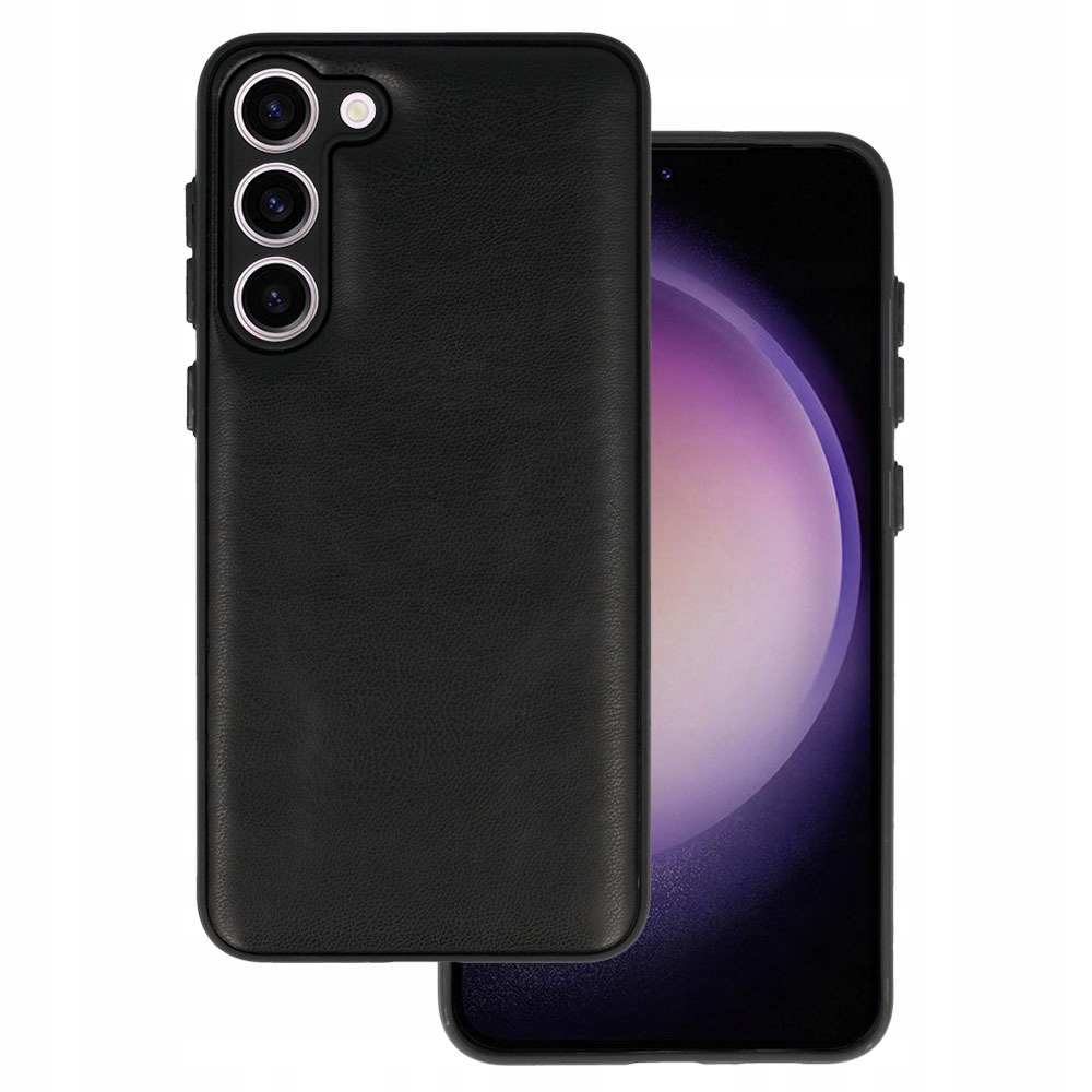 Skórzane Etui Ochronne Na Telefon Case Do Galaxy S23 Plus Szkło x3