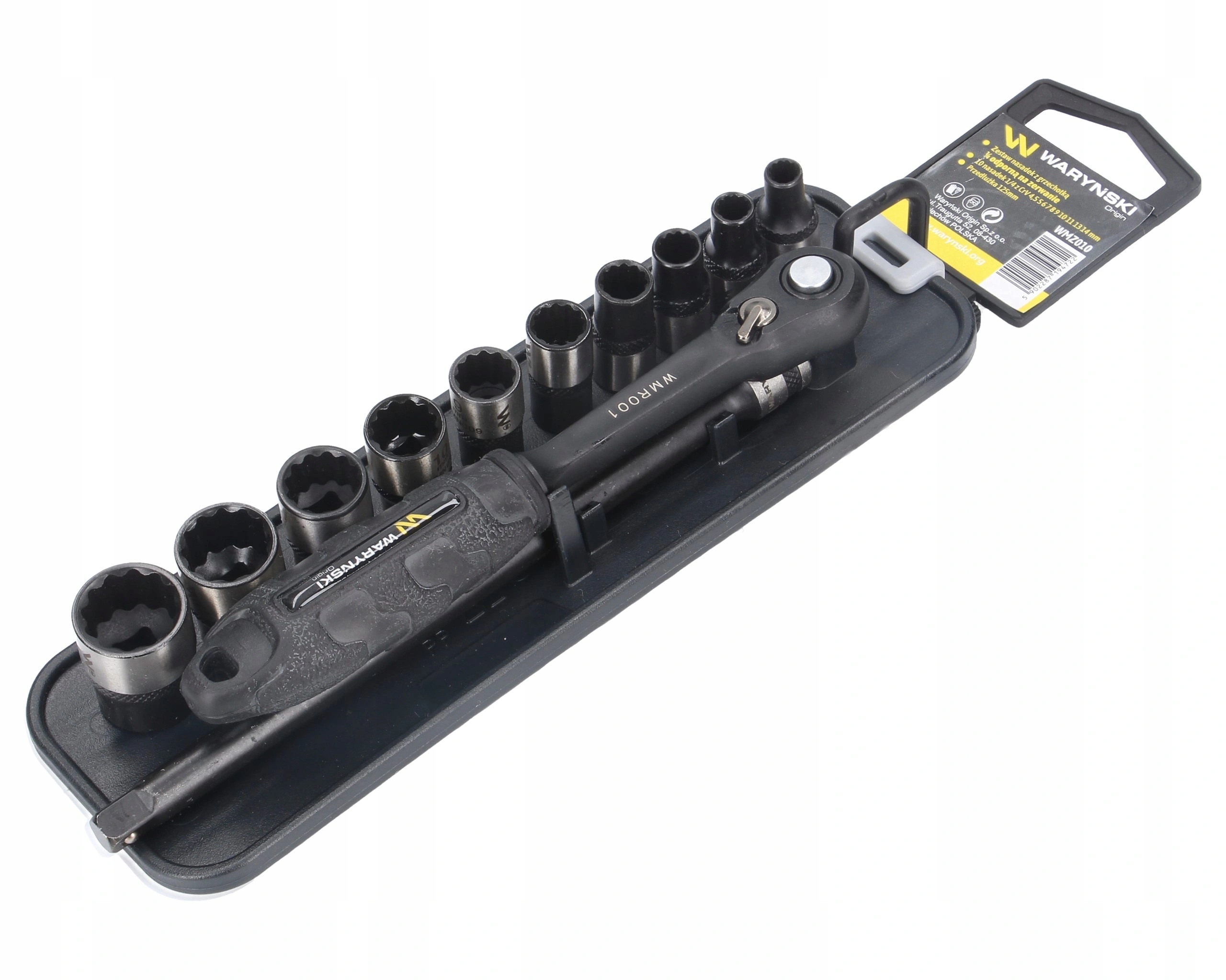 Sada nástavce 1/4 prodloužení 12 cm 4.5 5 6 7 8 9 10 11 13 14 Waryński