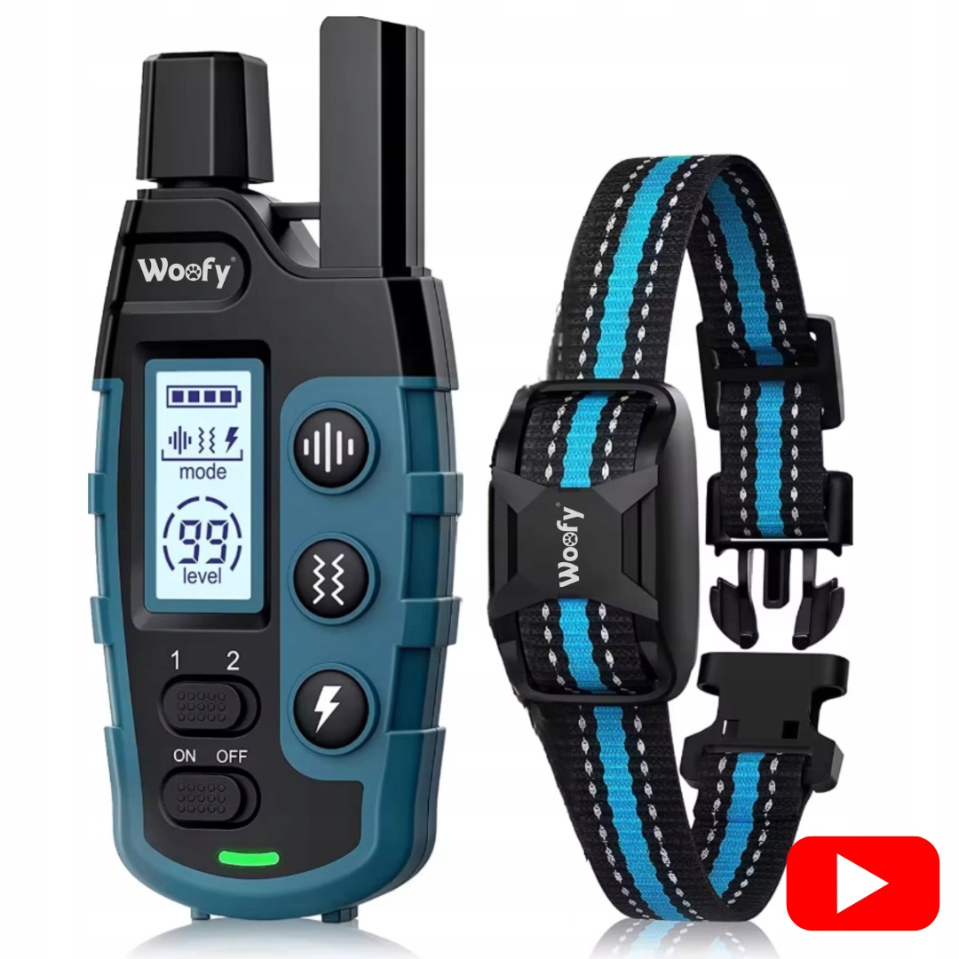 Levně Profesionální Elektrický Výcvikový Obojek Pro Psa Do 1000 M, Voděodolný