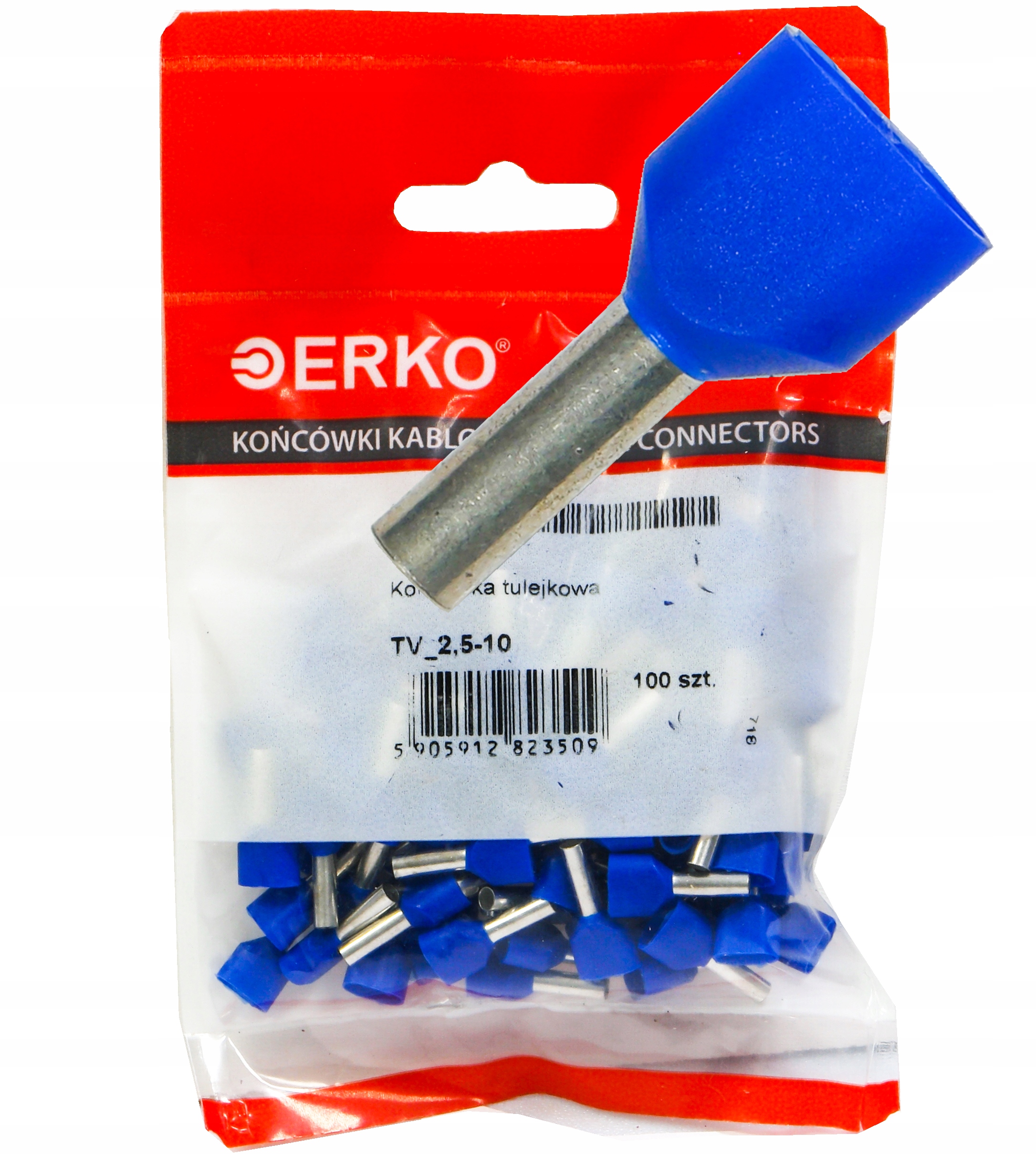 

Tulejka izolowana kablowa Tv 2x2,5-10 Erko 100szt