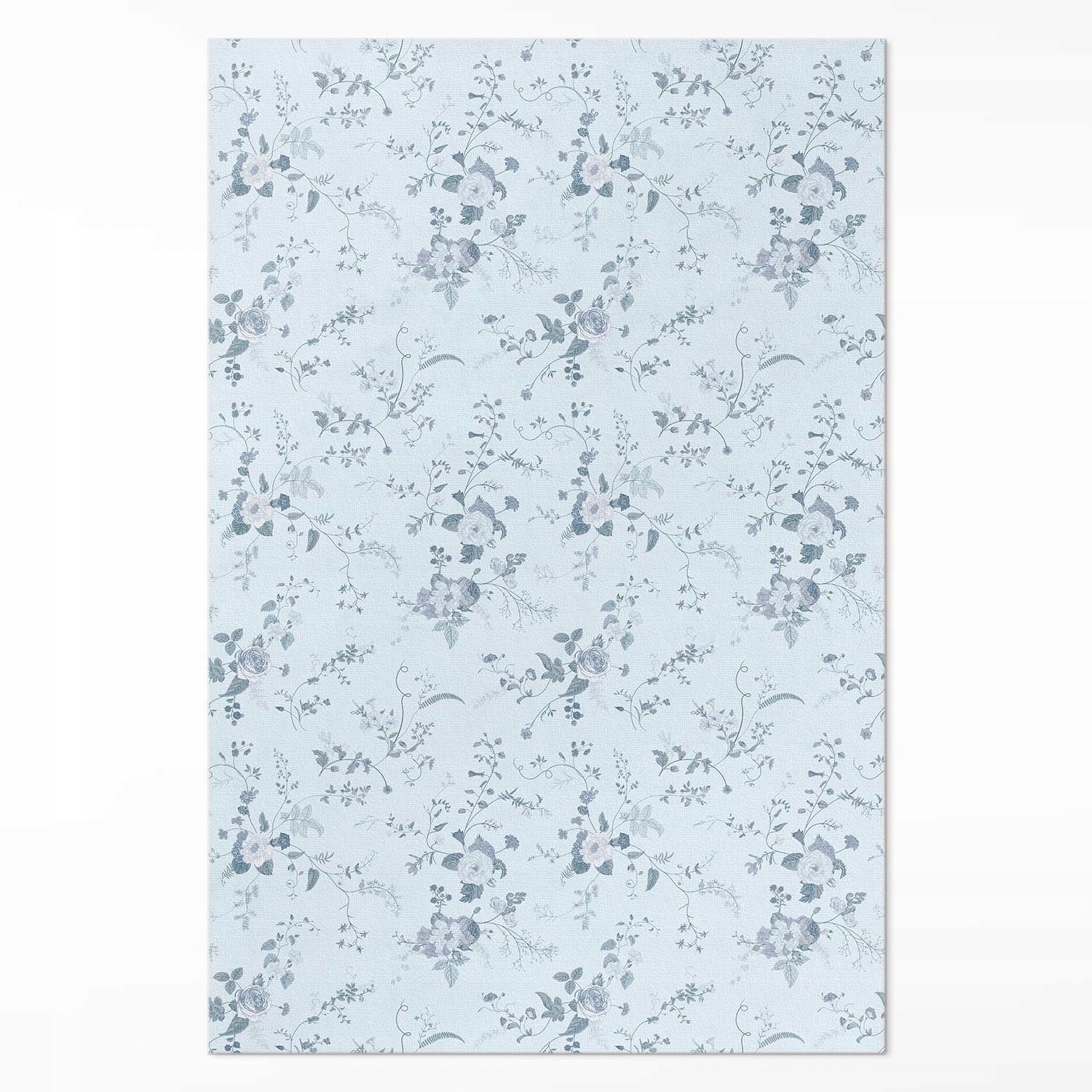 Vinylový koberec s potlačou Maľované jemné kvety na lúke Veľký 140 x 210 cm