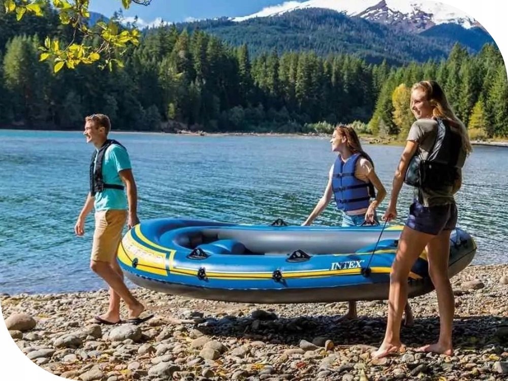 Ponton Challenger 3os. Intex Pompka + Wiosła 68370 MODEL 2024 Model 68370