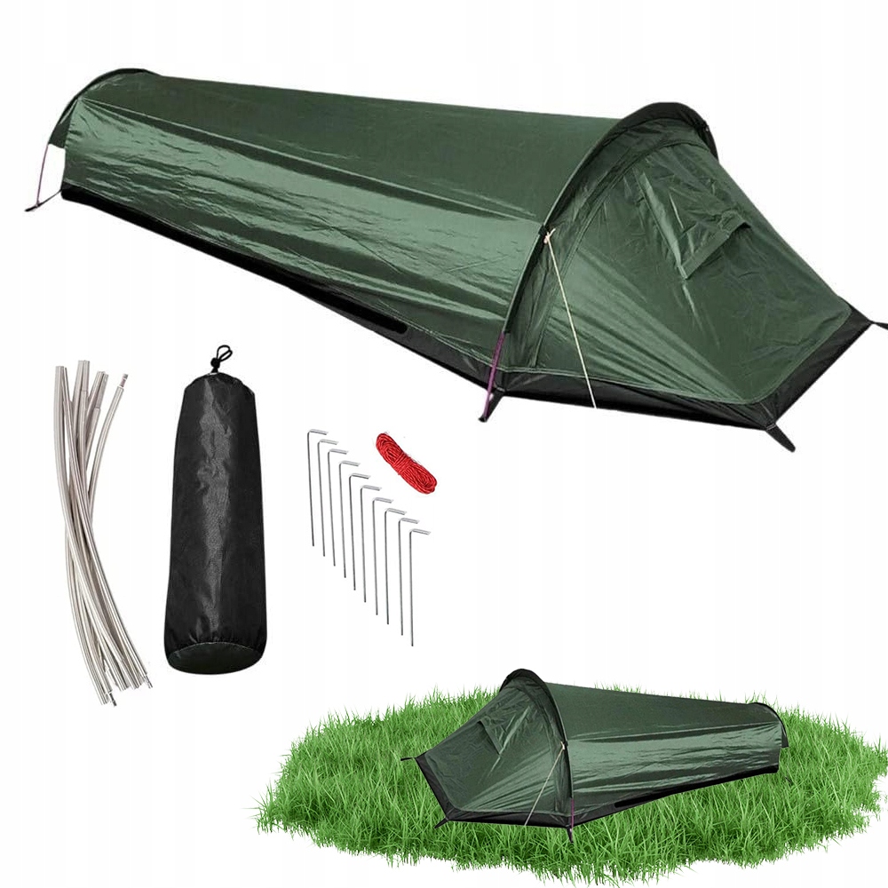 Namiot Trekkingowy Ultralekki 1 Osoba Na Camping Biwak Wędrówki Na Biwak