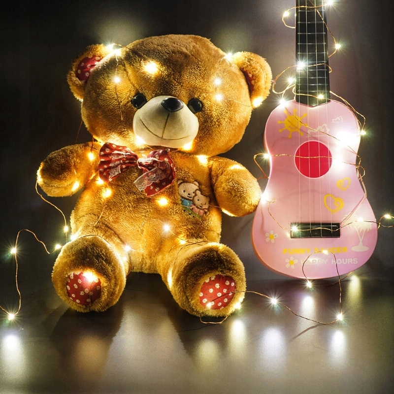 LAMPKI DRUCIKI 20 LED BATERIE BIAŁE CIEPŁE ŚWIATŁO Długość sznura 2 m