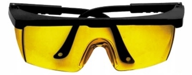 OKULARY OCHRONNE ŻÓŁTE LEKKIE BEZPIECZNE