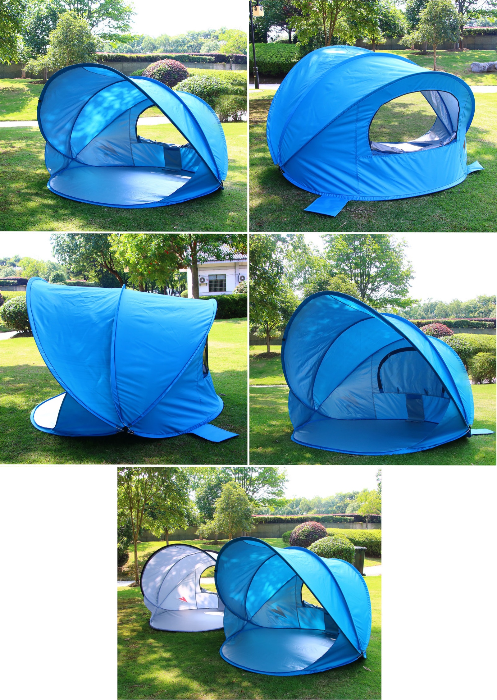 NAMIOT PLAŻOWY SAMOROZKŁADAJĄCY PARAWAN OSŁONA UV Liczba osób 2