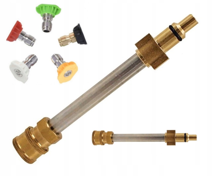 LANCA LAVOR METALOWA 15CM Z DYSZAMI KOLOROWYMI