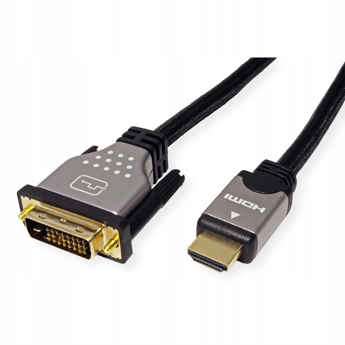 Kabel do monitora DVI 24+1 HDMI Dual Link M/M 1,5m Marka Roline