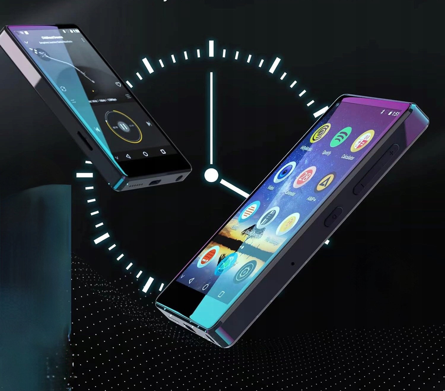 ODTWARZACZ MP3 MP4 Czarny WiFi, Spotify, przeglądarka, dyktafon bluetooth Kod producenta mp3 spotify Audible Amazon Music