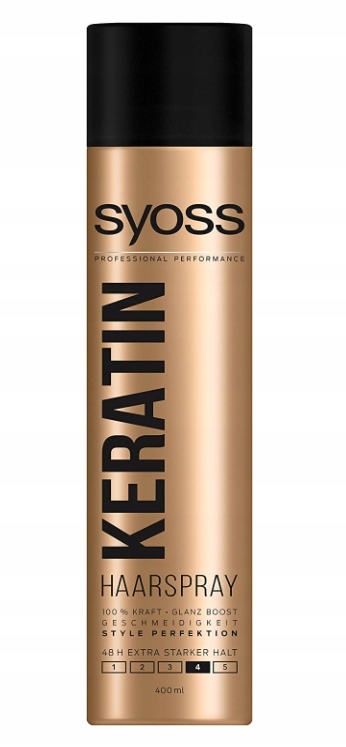 SYOSS Lakier Do Włosów 4 KERATIN 400 ml