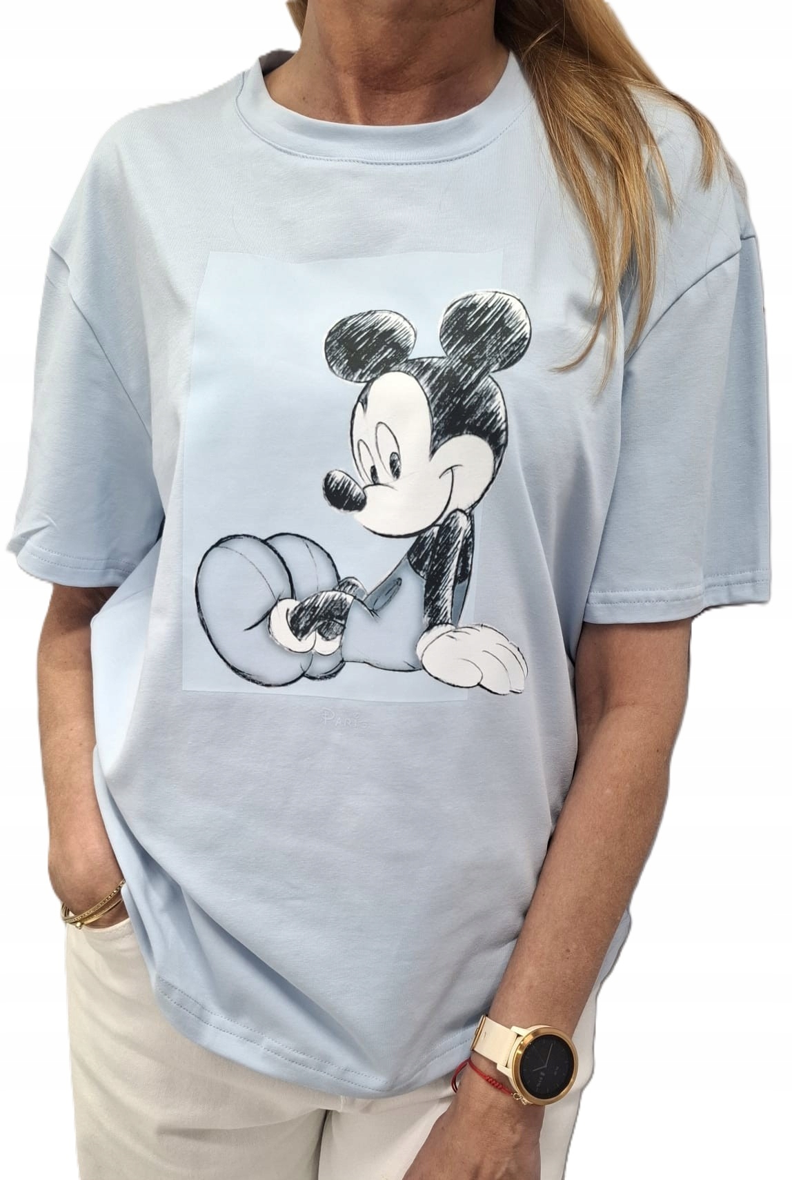 Nooda Tričko s potiskem Mickey Mouse Modrá černá 36/S New