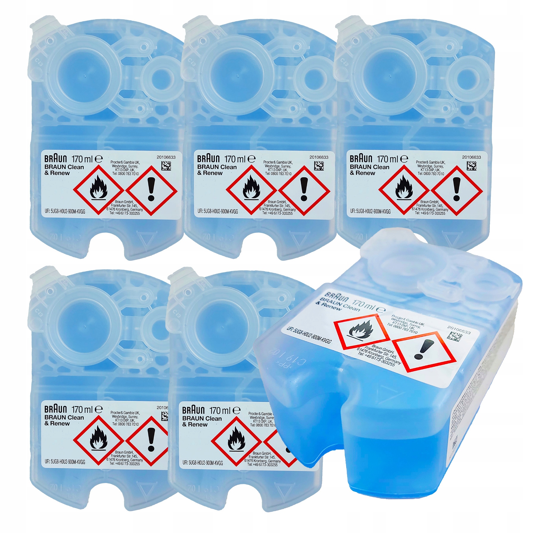 Braun Ccr 5+1 Clean & Renew Lemon Wkład Płyn Golarek x6 sztuk