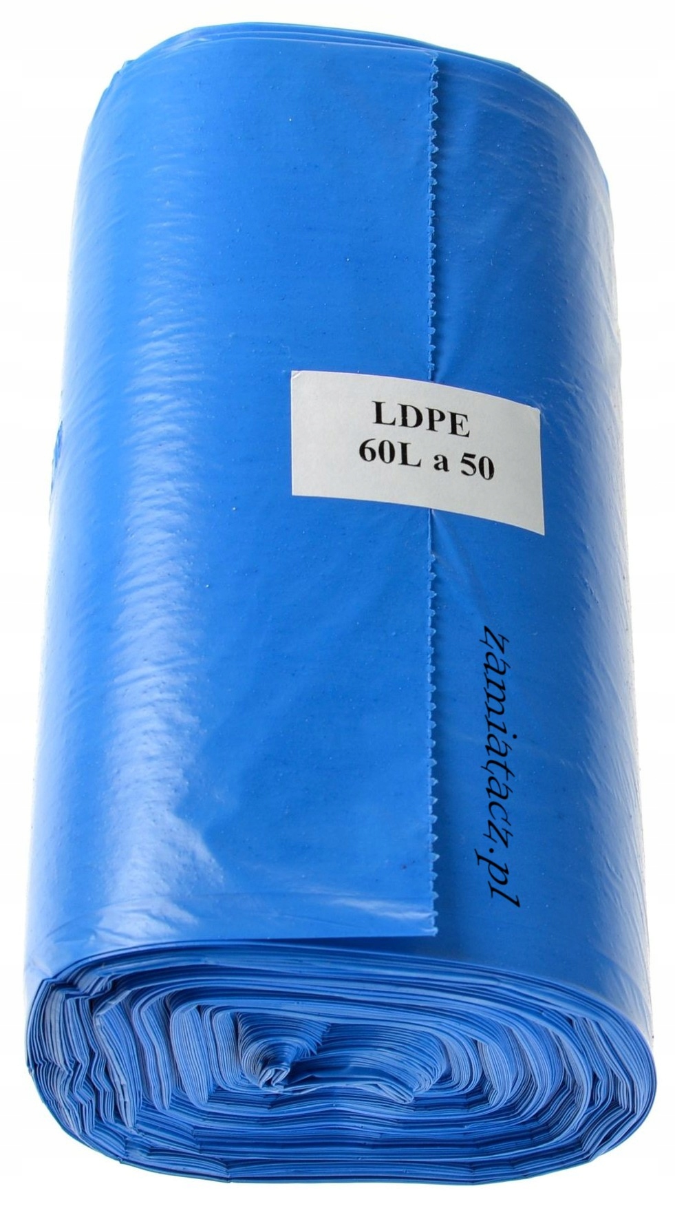 

Worki na śmieci 60L Ldpe 50 szt. niebieskie