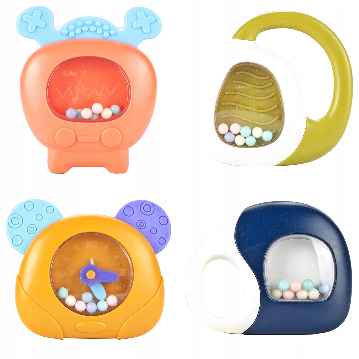 MATA EDUKACYJNA INTERAKTYWNA Z PIANINKIEM GRYZAKI Kolor dominujący odcienie różu