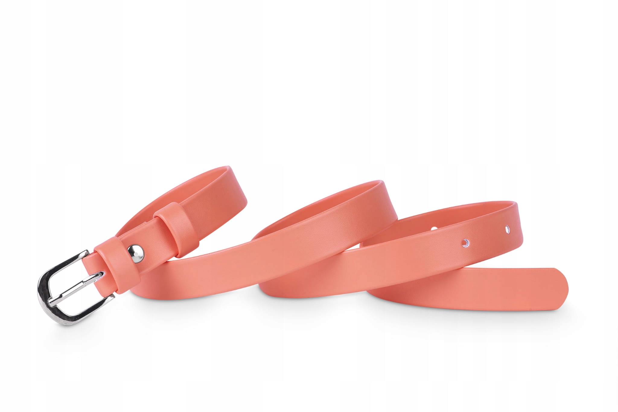 

Pasek damski klasyczny łososiowy mat 2 cm