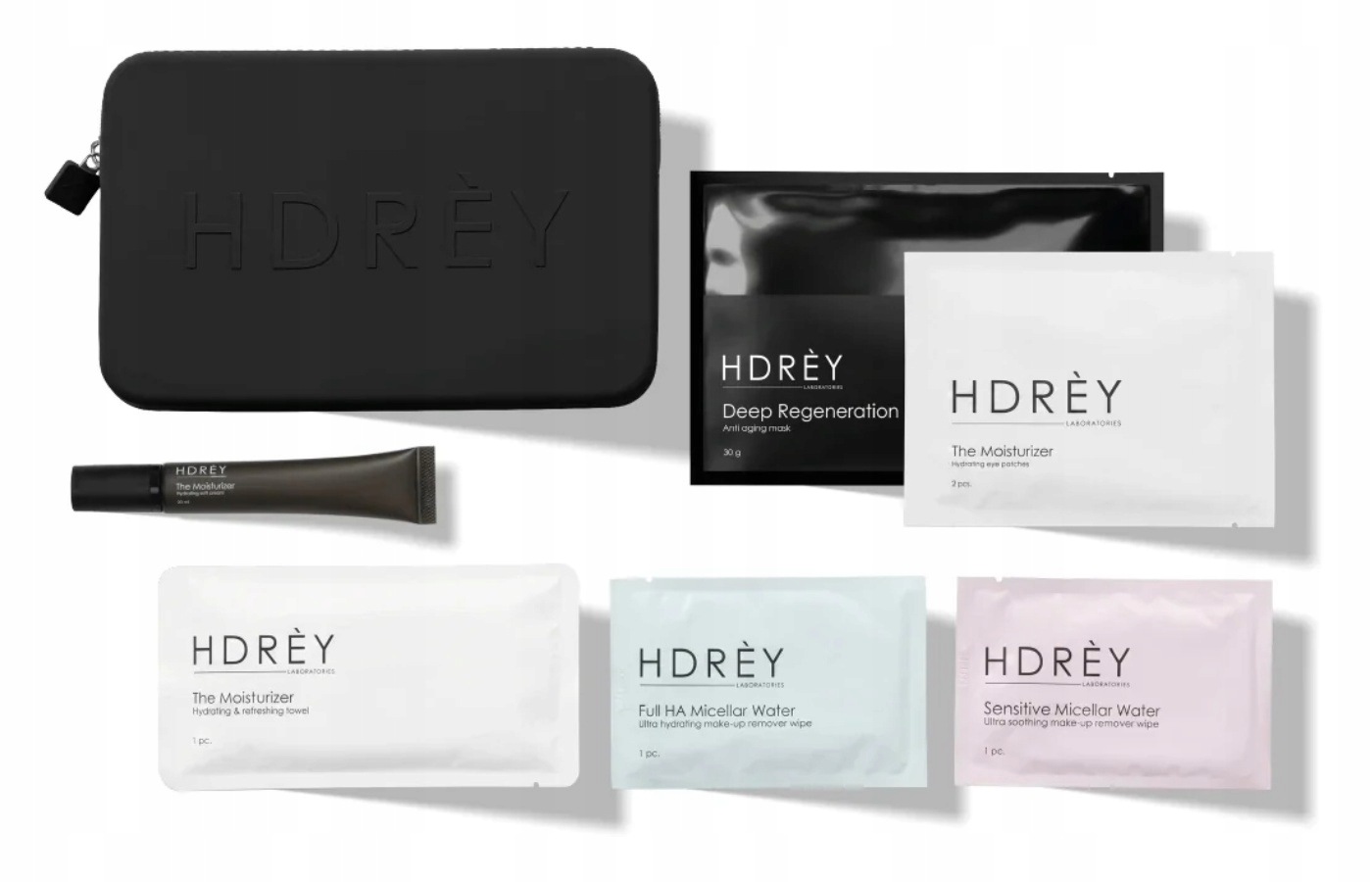 Hdrey Travel Set zestaw podróżny czarny