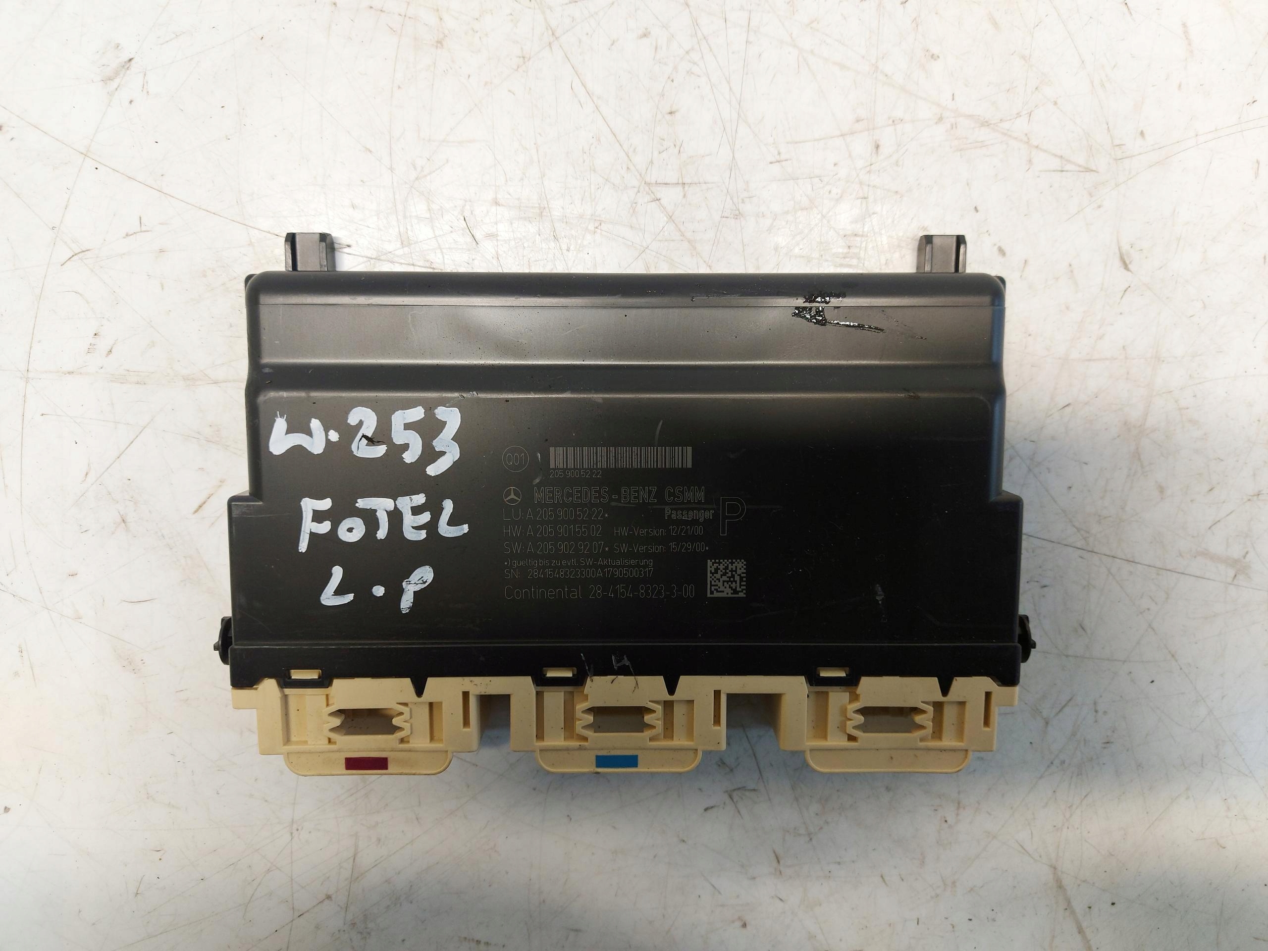 Mercedes W253 GLC modul sitz links heck A2059005222