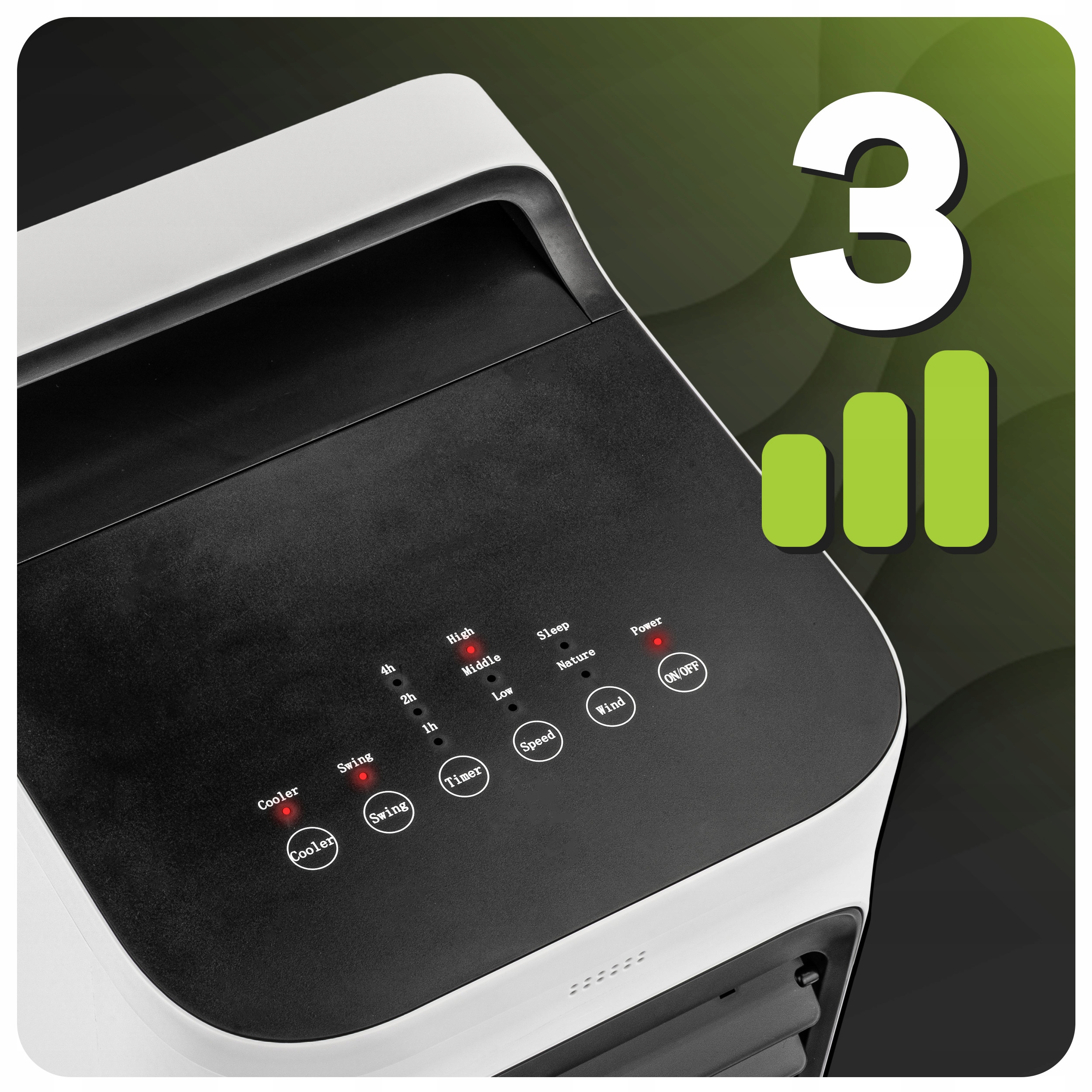 ВОДЯНОЙ НАПОЛЬНЫЙ ВЕНТИЛЯТОР КОЛОННЫ С ПУЛЬТОМ ДИСТАНЦИОННОГО УПРАВЛЕНИЯ, ПОРТАТИВНЫЙ КОНДИЦИОНЕР ВОЗДУХА 80 Вт, функции: таймер, колебание