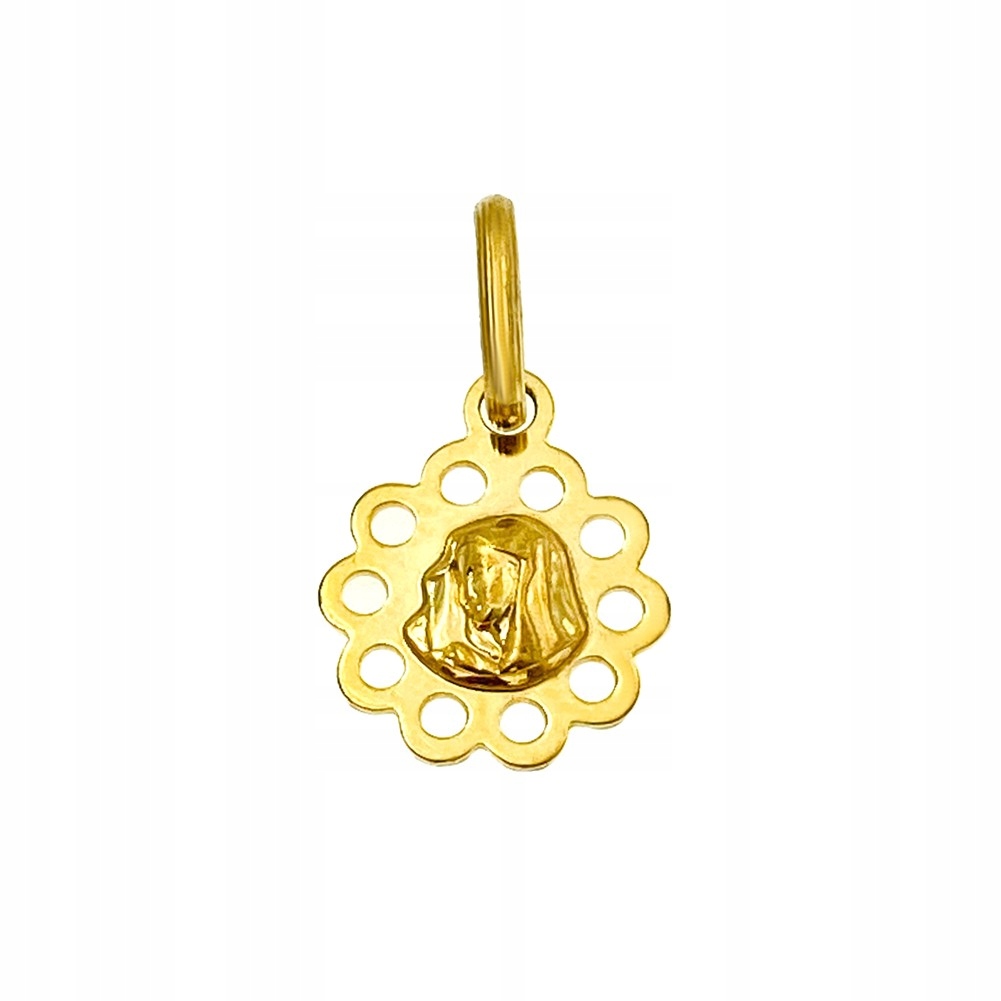 Zlatý Medailonek Přívěsek Matka Boží Madona