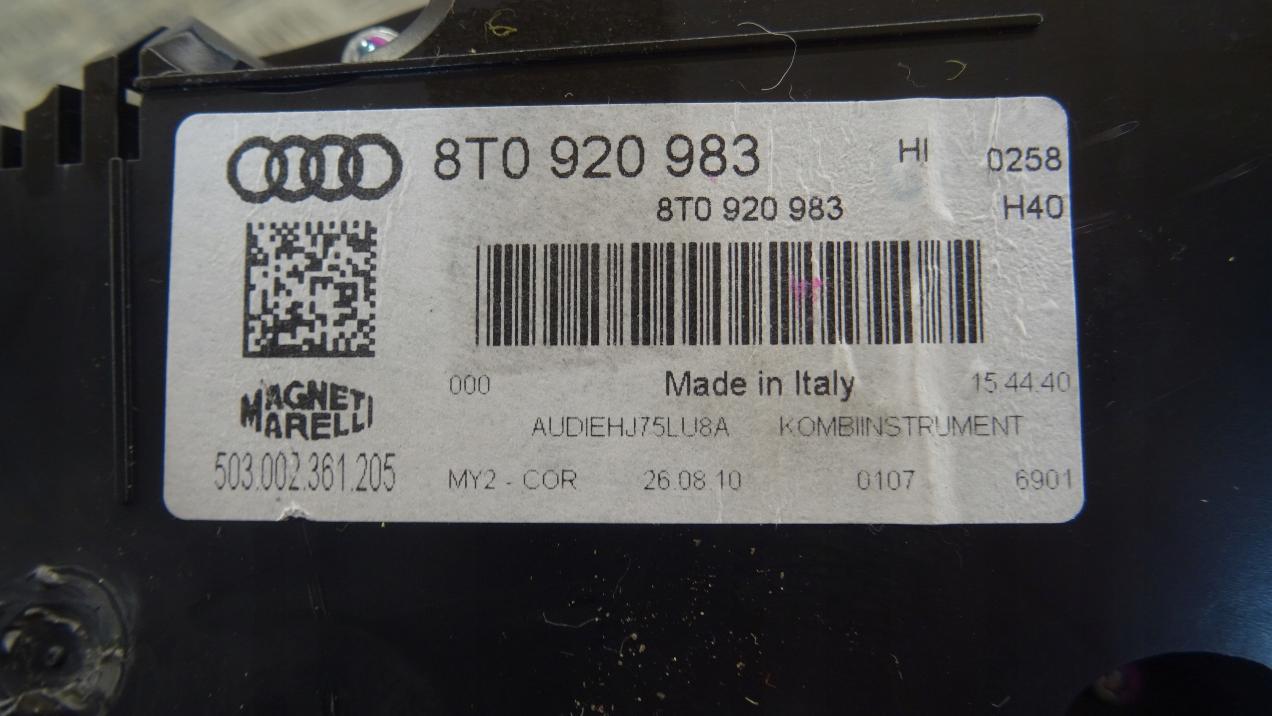 AUDI S5 8T dials dials UK 8T0920983C