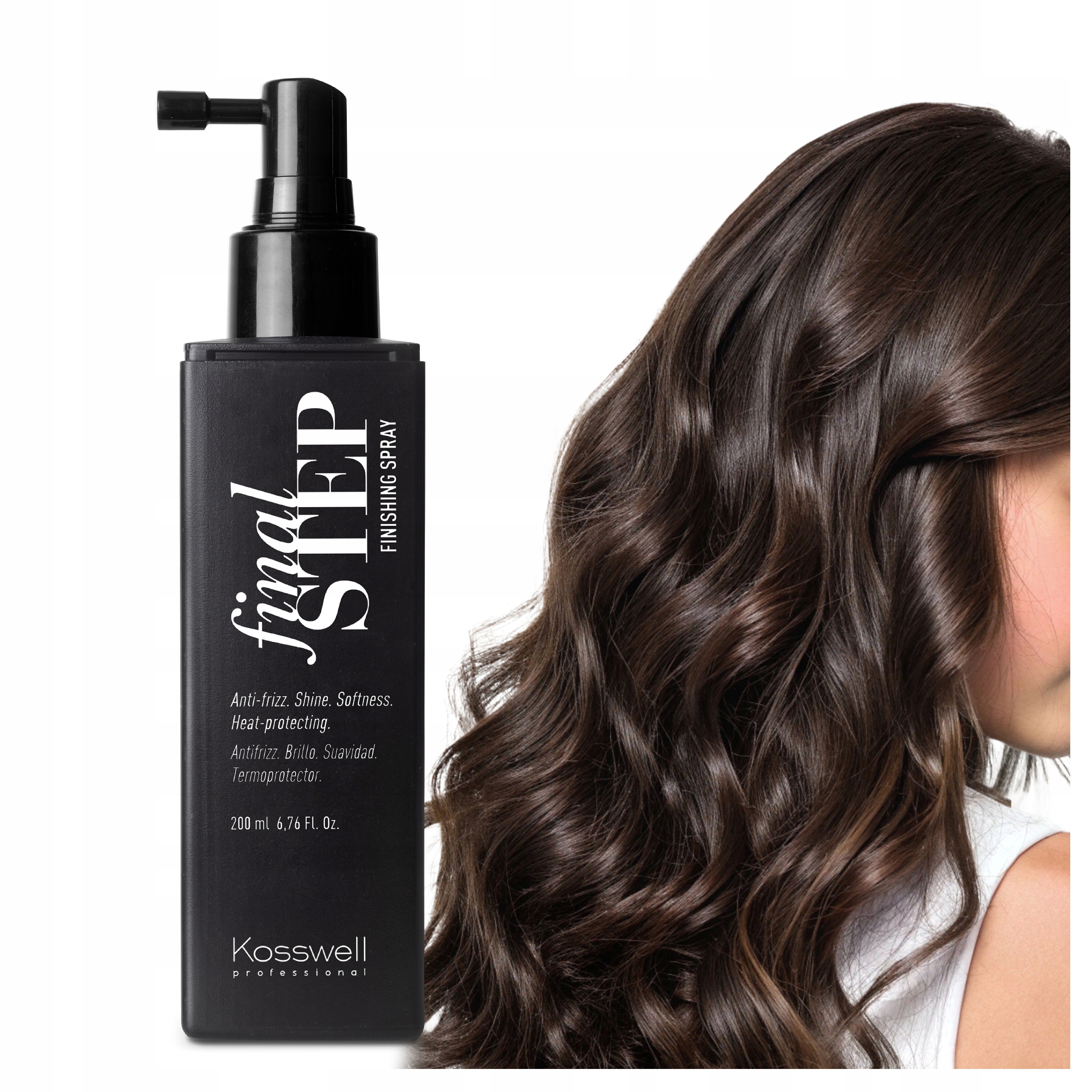 Termoochrana Kosswell Final Step kondicionér sprej Laminace Vlasů Vyhlazení