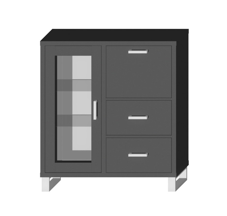 Komoda barek witryna SARA LOFT WHITE 110 -lancelot Marka Wiki Meble