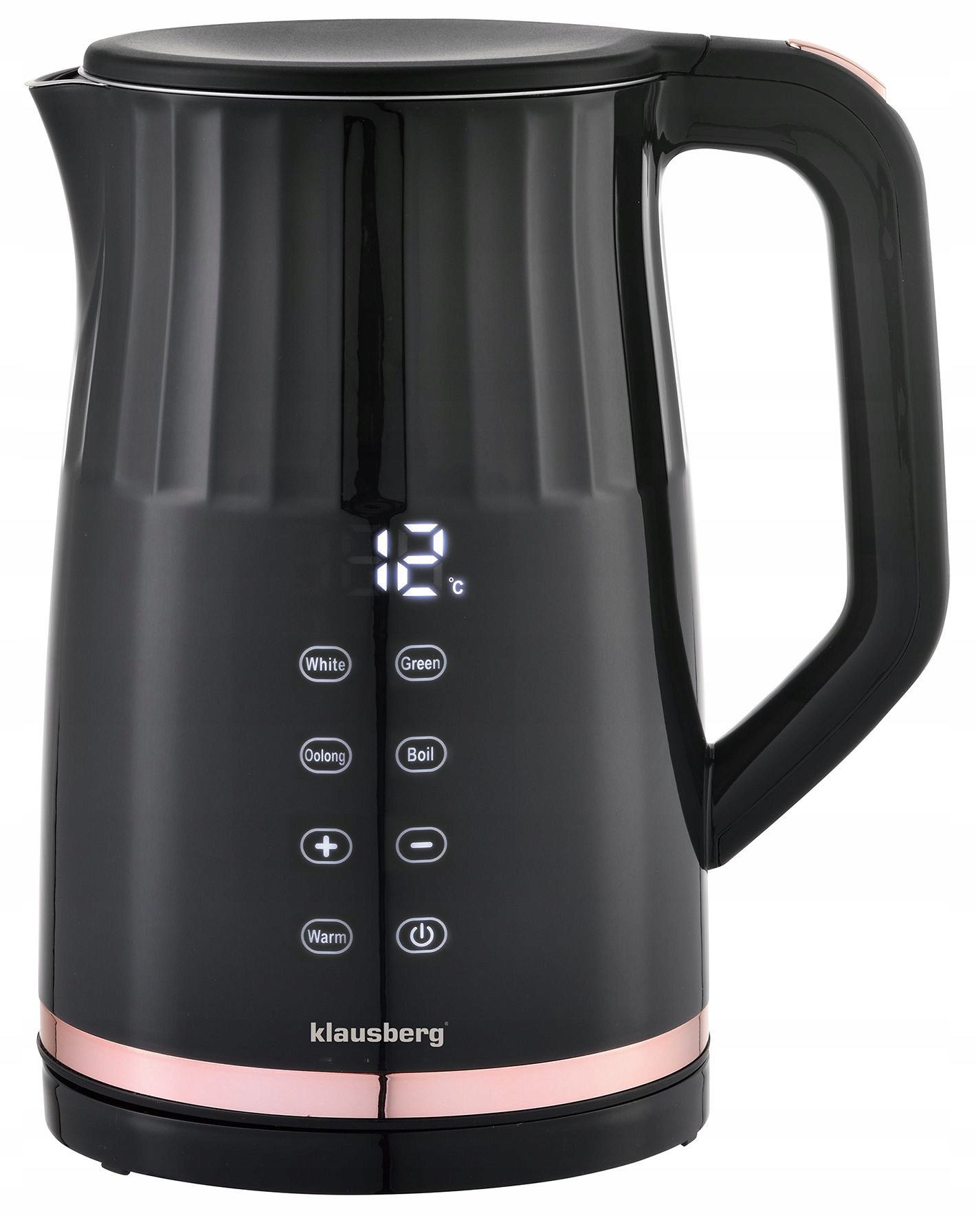 Czajnik elektryczny Klausberg 7896 1.7L Led stal 304 różowe złoto Rose Gold
