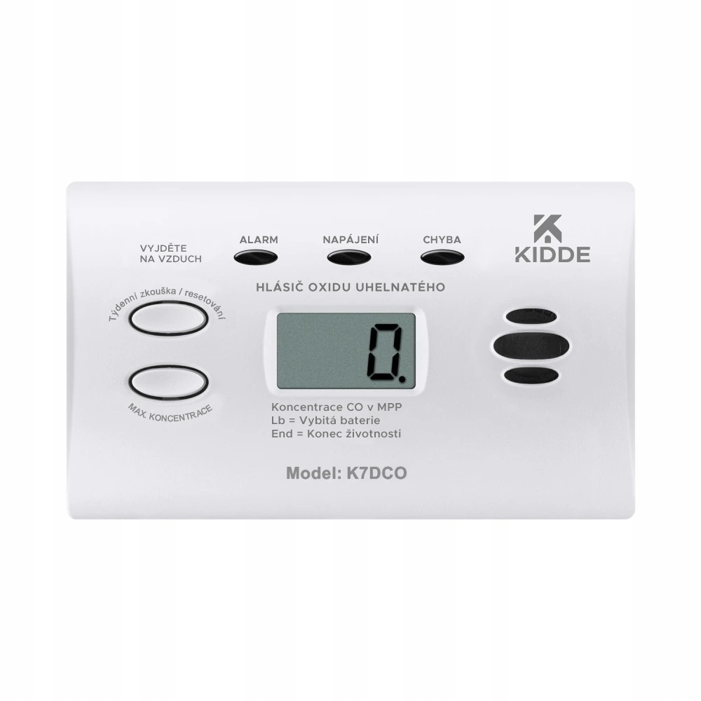 Kidde K7DCO detektor Co s displejem