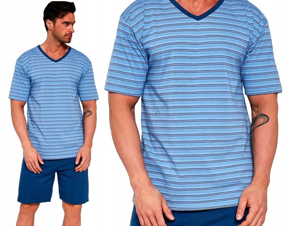 

Piżama Cornette męska w Paski 330/16 bawełna / M