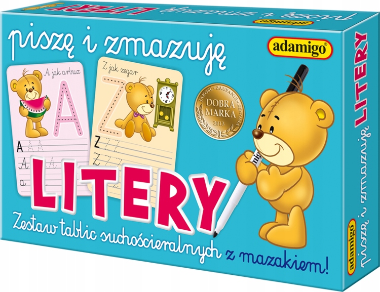 

Piszę I Zmazuję Litery Nauka Alfabet Edu Adamigo