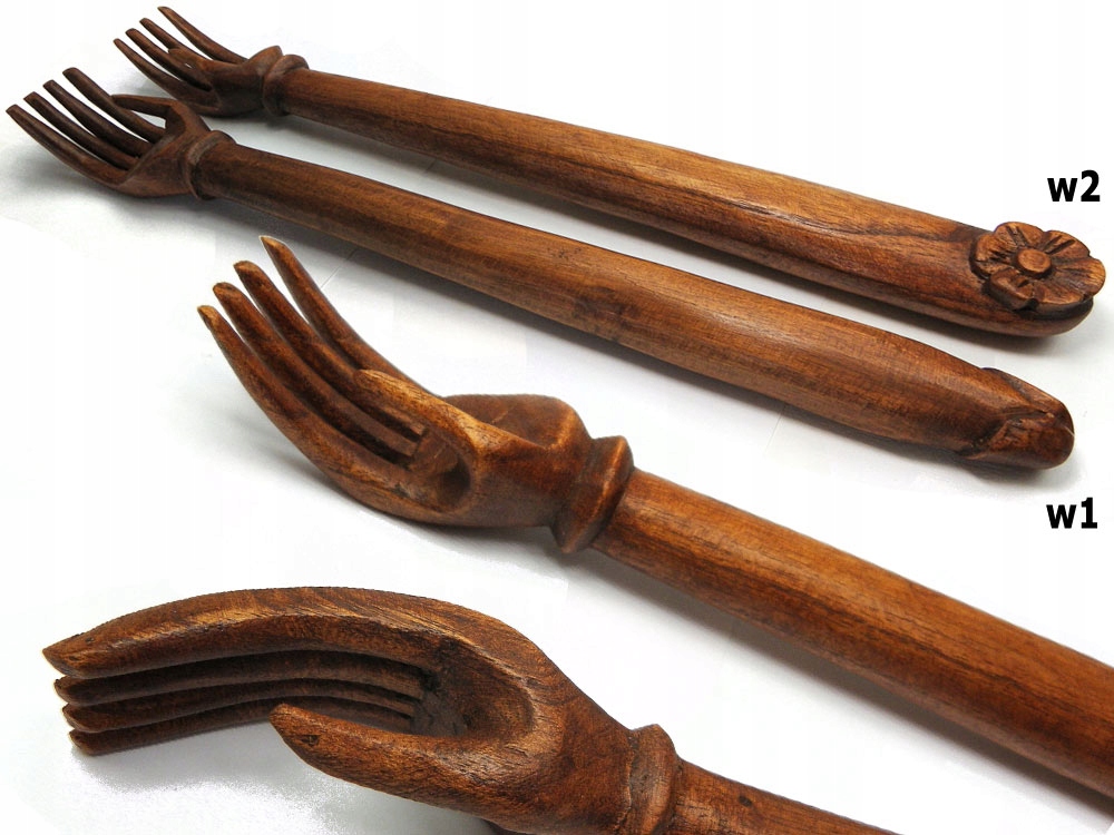 

Drewniana Rzeźbiona Drapaczka Drapak do Pleców wz2