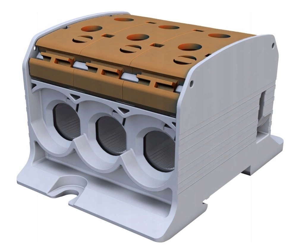 Závitová spojka Al/Cu 95 mm2 1 pól na lištu Simblock Simet