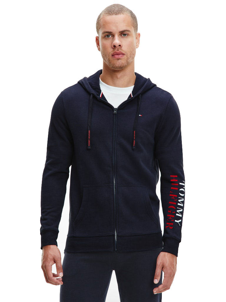

Tommy Hilfiger Bluza Męska Fz Hoodie Navy r. L