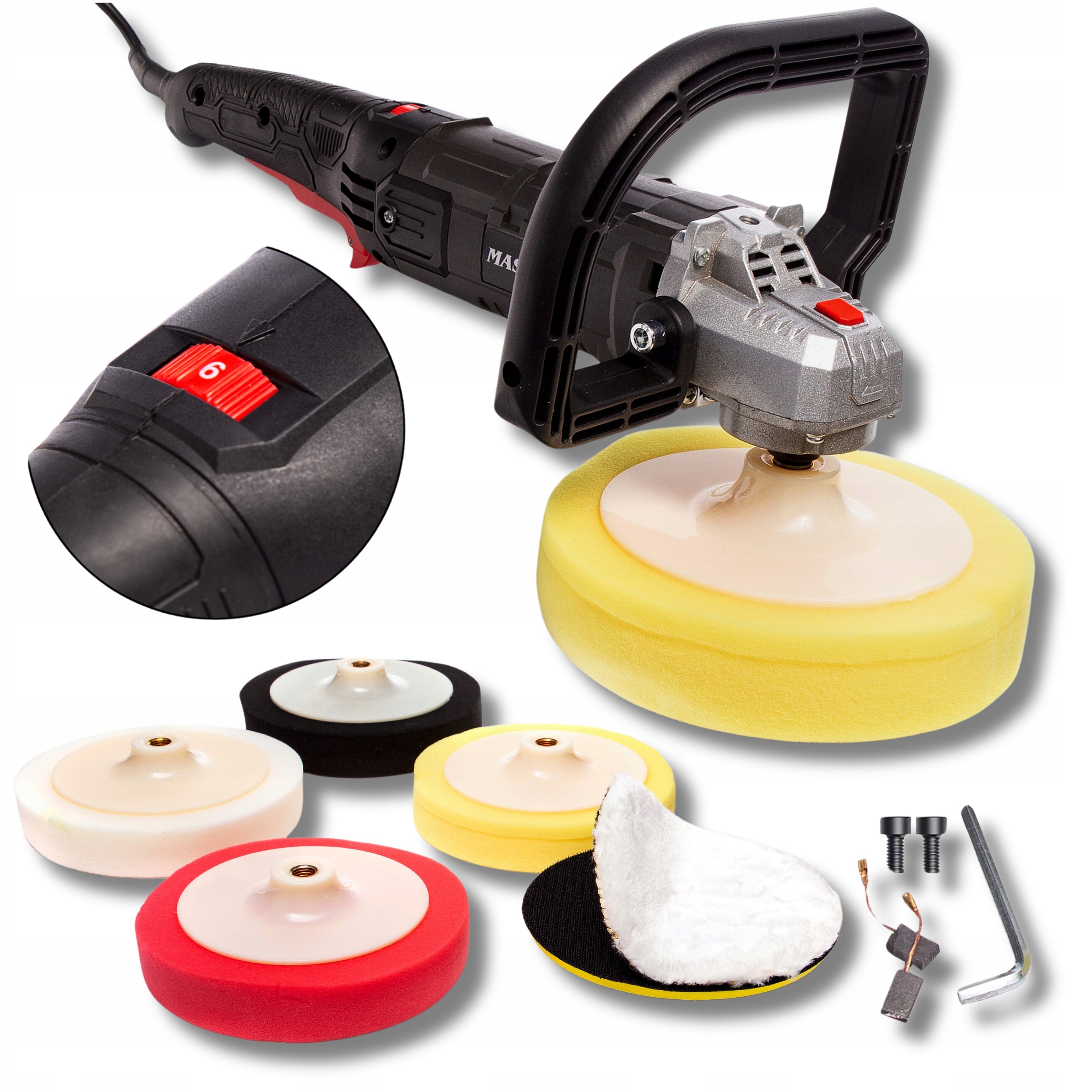 Automobilová S Regulací Otáček, Bruska Sada Houbiček Plst