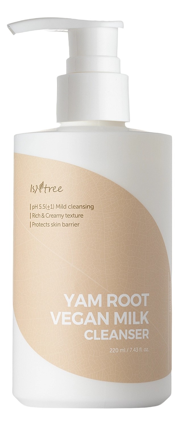 Isntree Yam Root Vegan Zklidňující čisticí pleťové mléko 220 ml