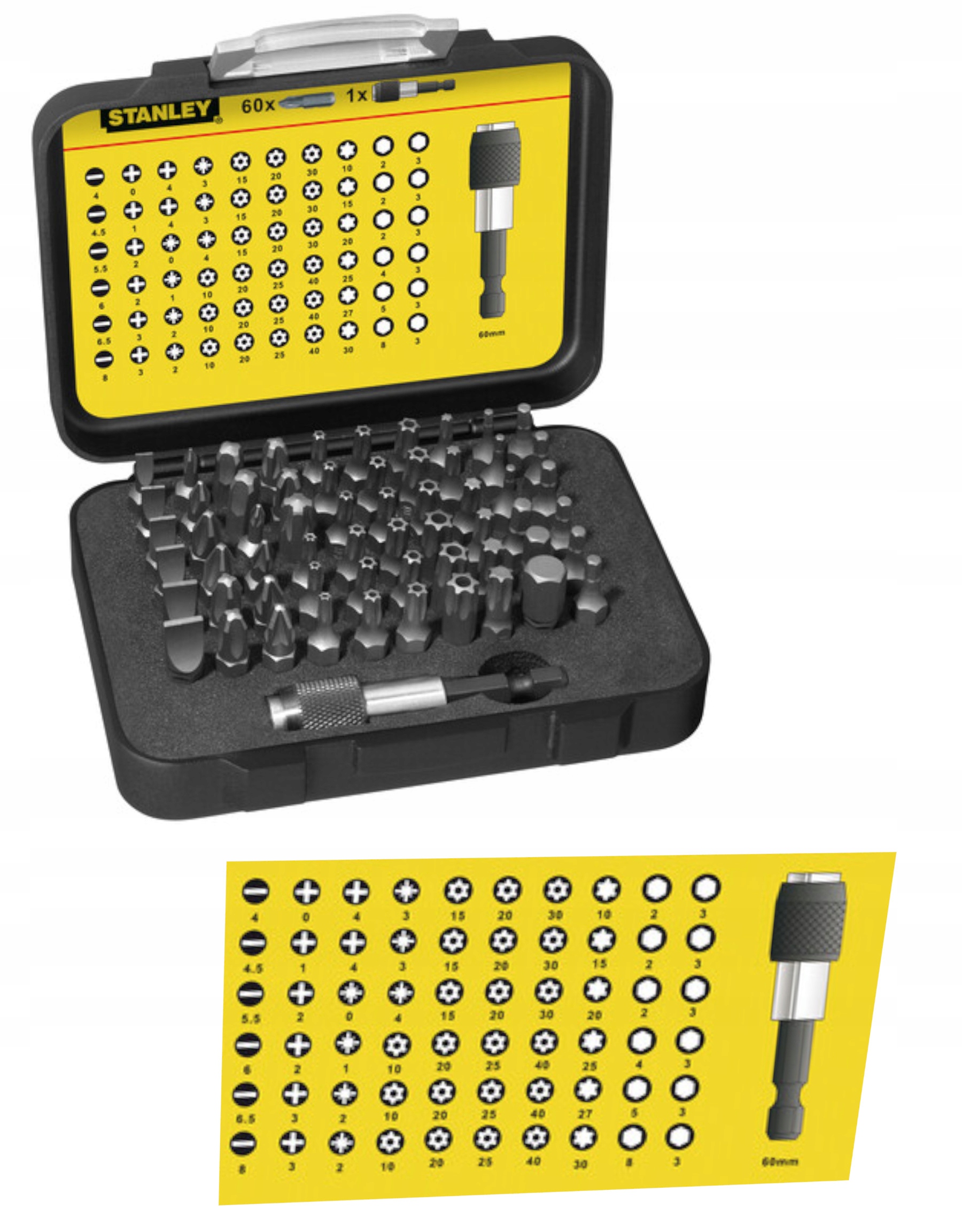 

Stanley Zestaw Bitów 61 szt. 1-13-902