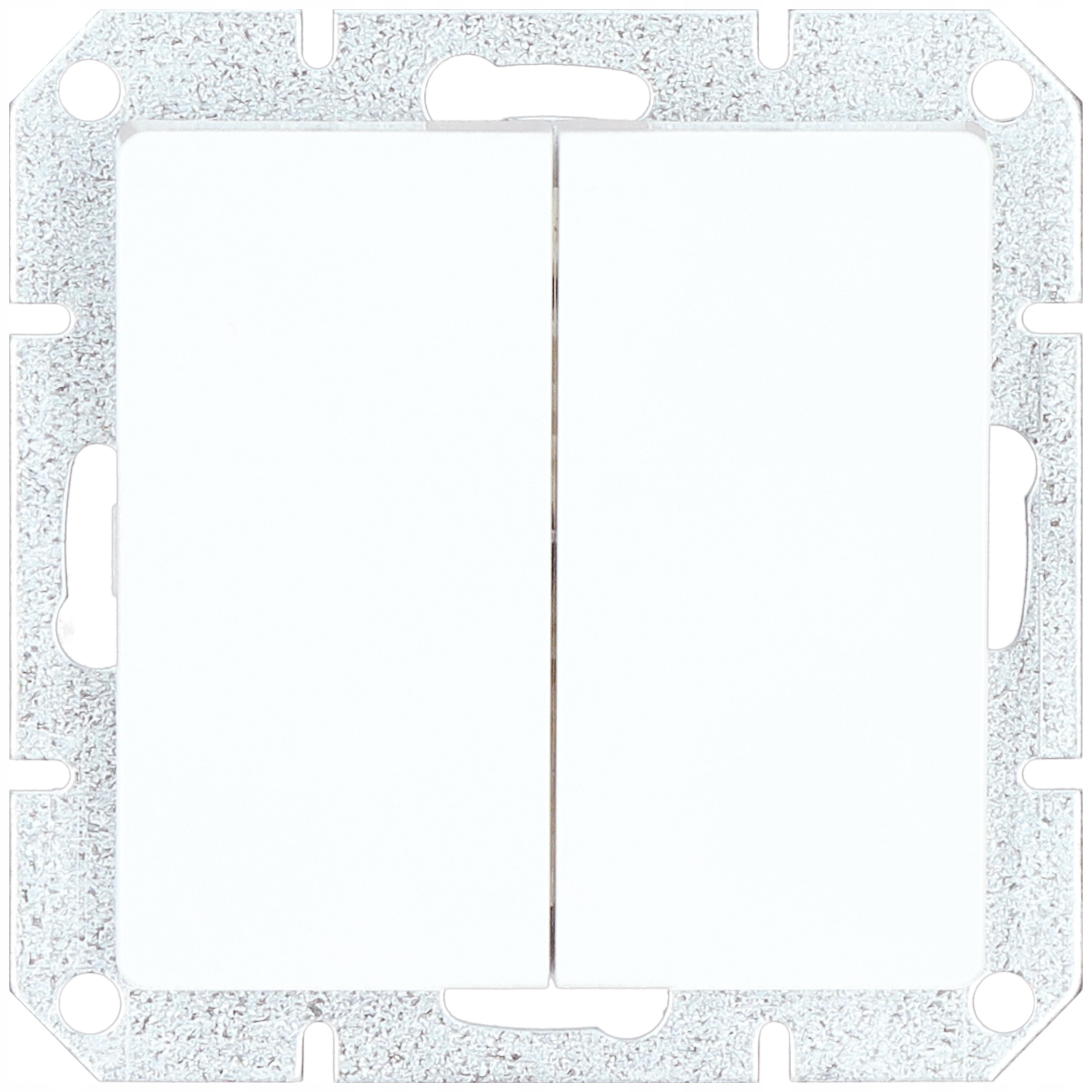 

Wyłącznik Moduł podwójny podświetlany Magic biały