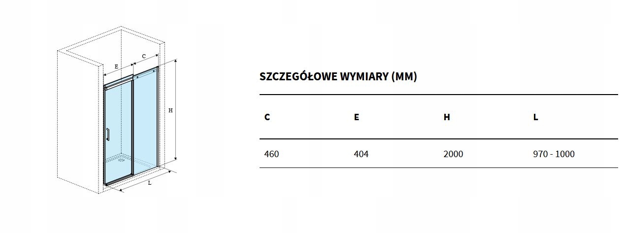 EXCELLENT ROLS drzwi wnękowe,100x200cm, czarny mat Kod producenta KAEX.2612.1000.LP1/2.BL KAEX.2612.1000.LP2/2.