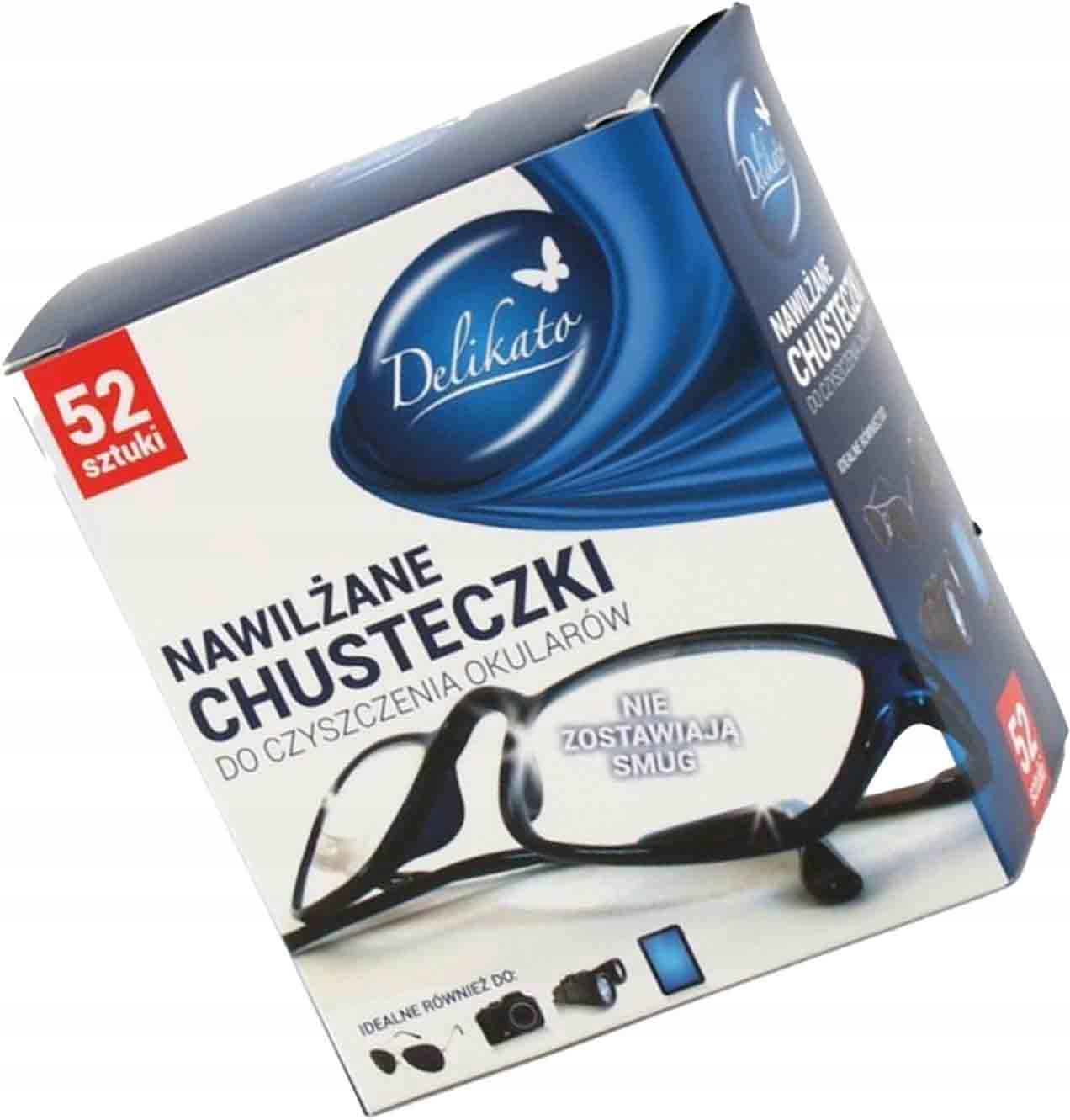 

Chusteczki Do Okularów Delikato 52 sztuki