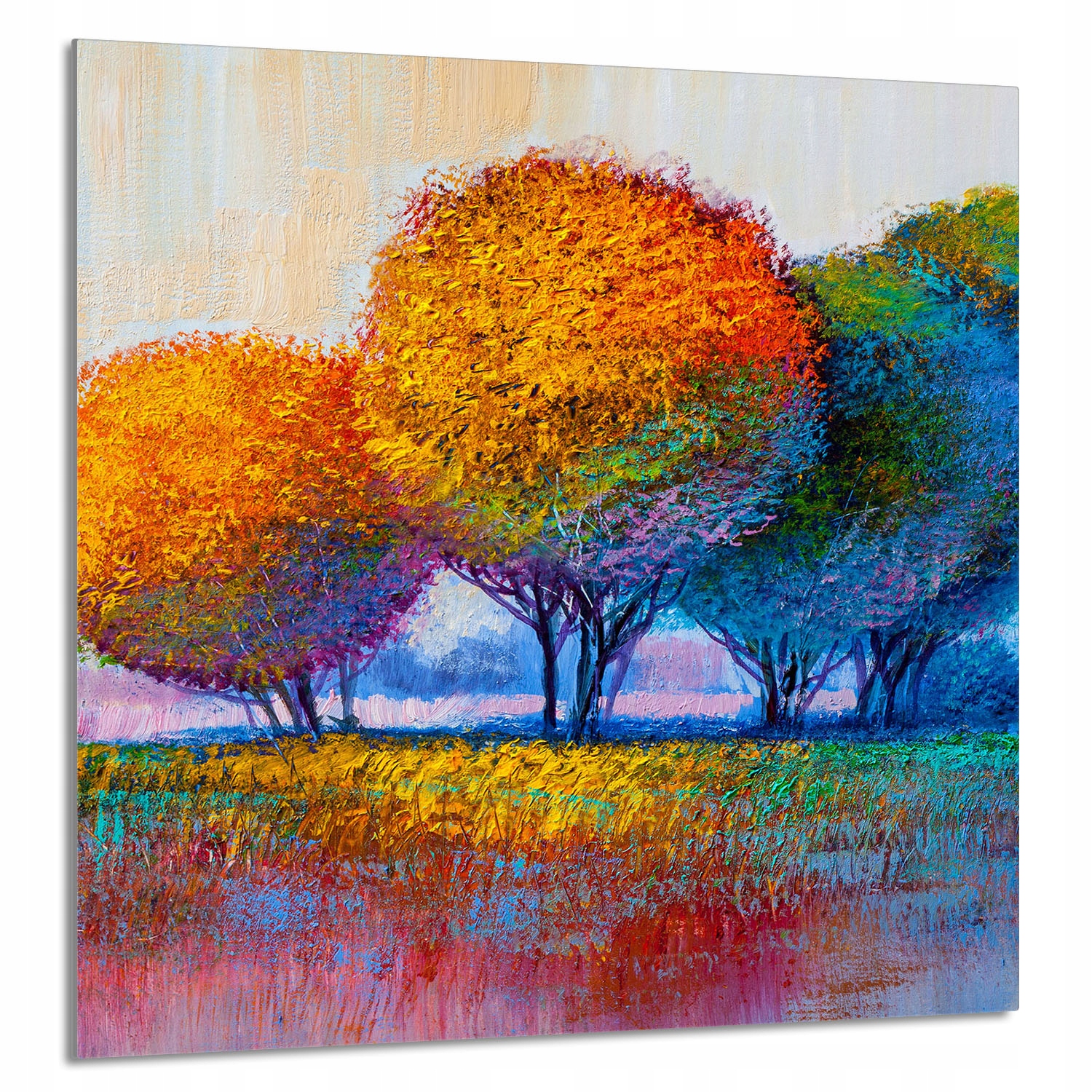 Skleněný Panel Do Kuchyně 60x65 Stromy Tvrzené Sklo