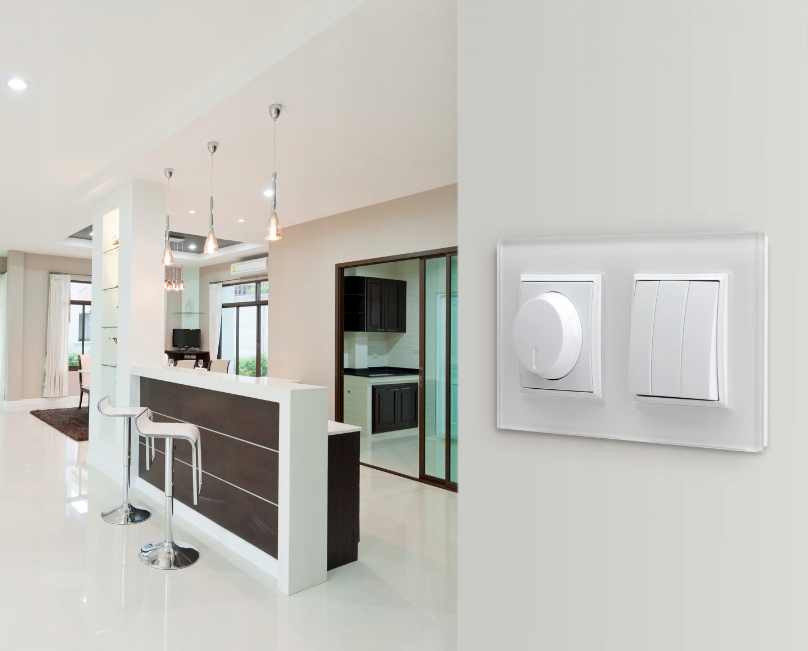 OSPEL ARIA ŁĄCZNIK SCHODOWY BEZ RAMKI LP-3U/m/00 Rodzaj produktu wyłącznik schodowy