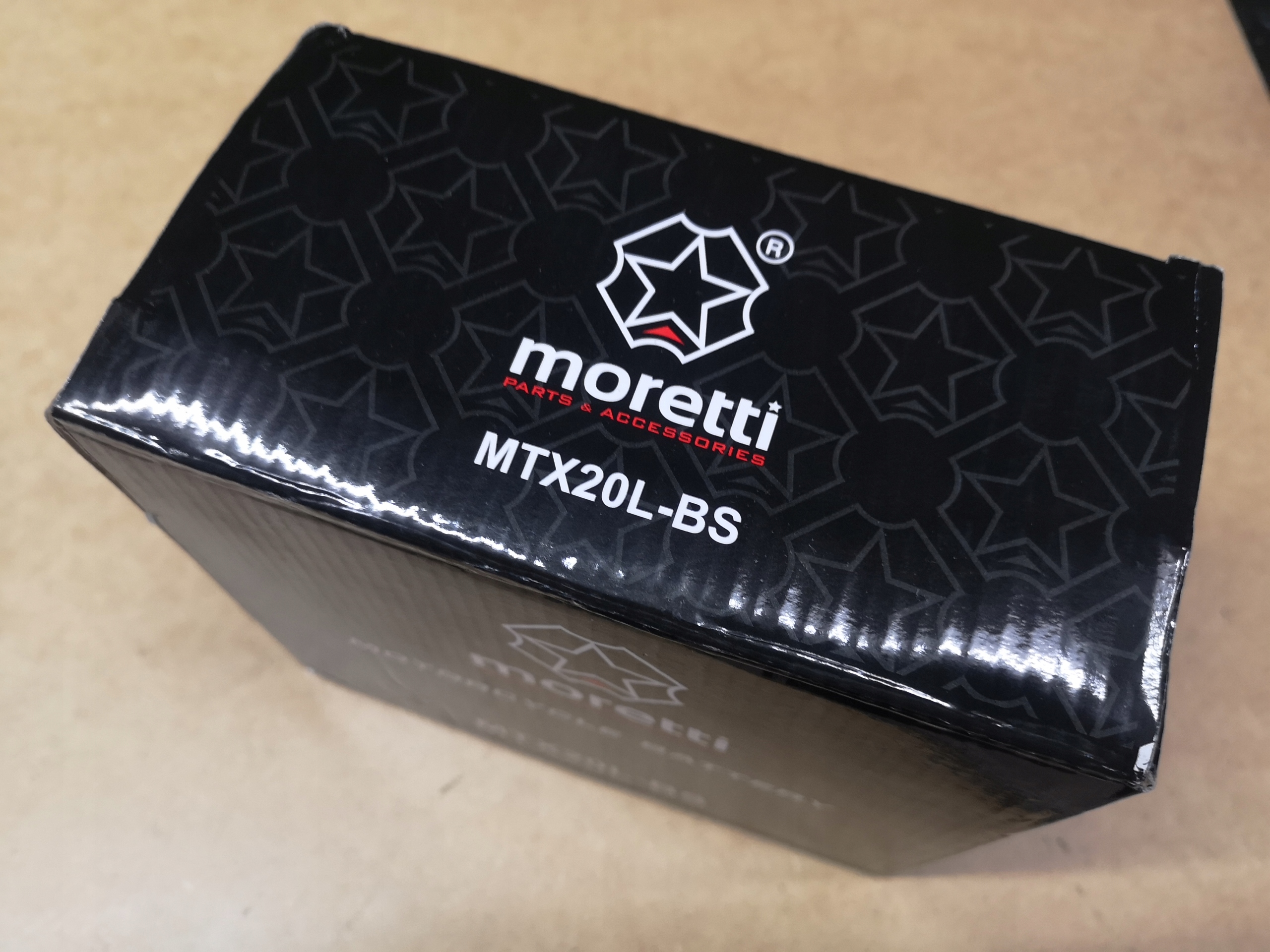 Akumulator żelowy motocyklowy MORETTI MTX20L-BS 20Ah YTX20L-BS Pojemność 20 Ah