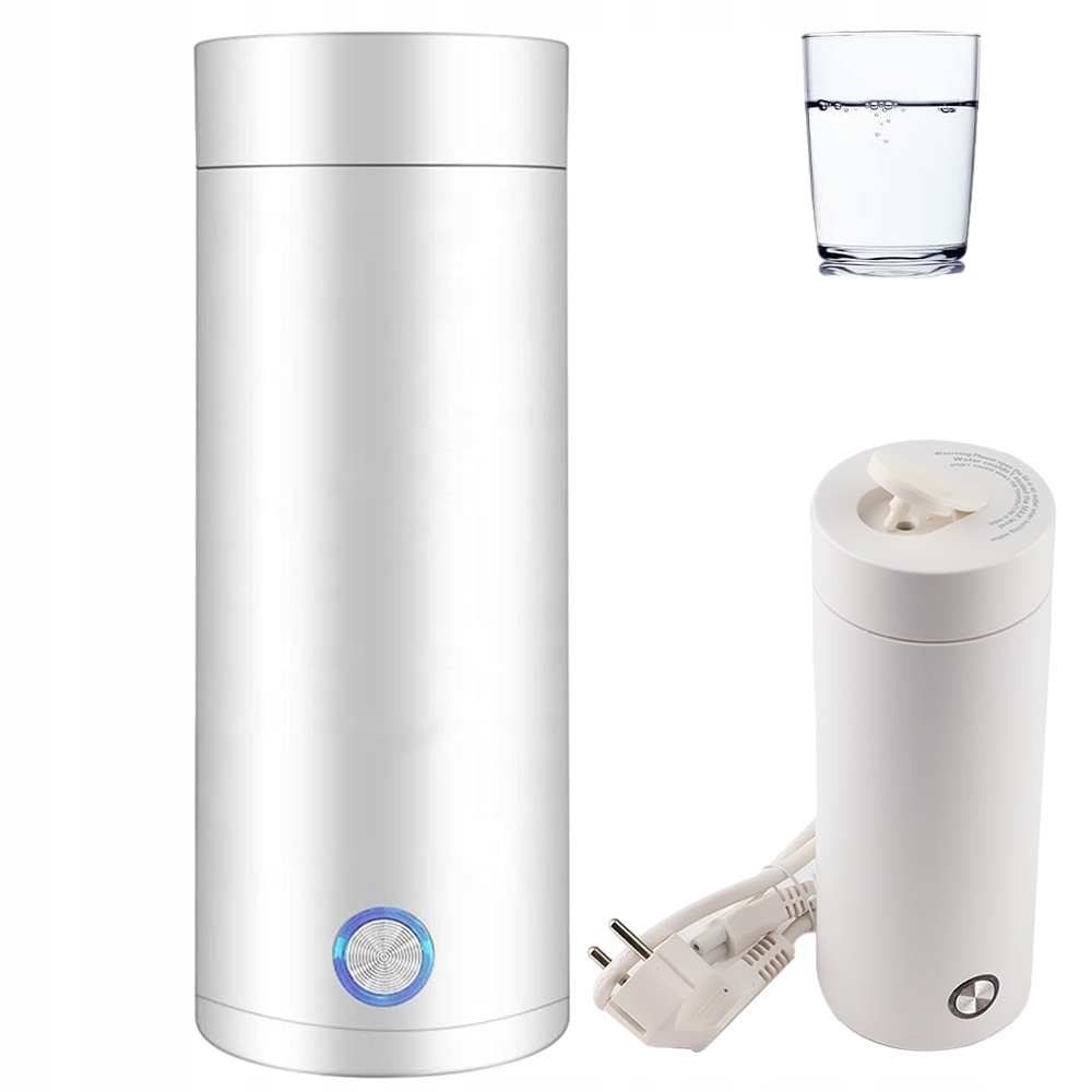 Elektrická Konvice Ocel 304 400ML Bílá Přenosná