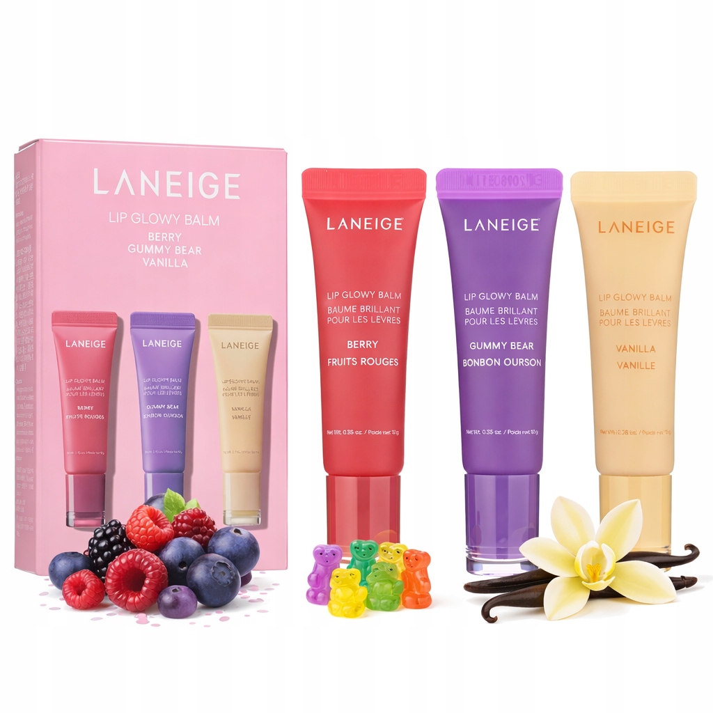 Laneige – vyživující 3 mini balzámy na rty po 10 g